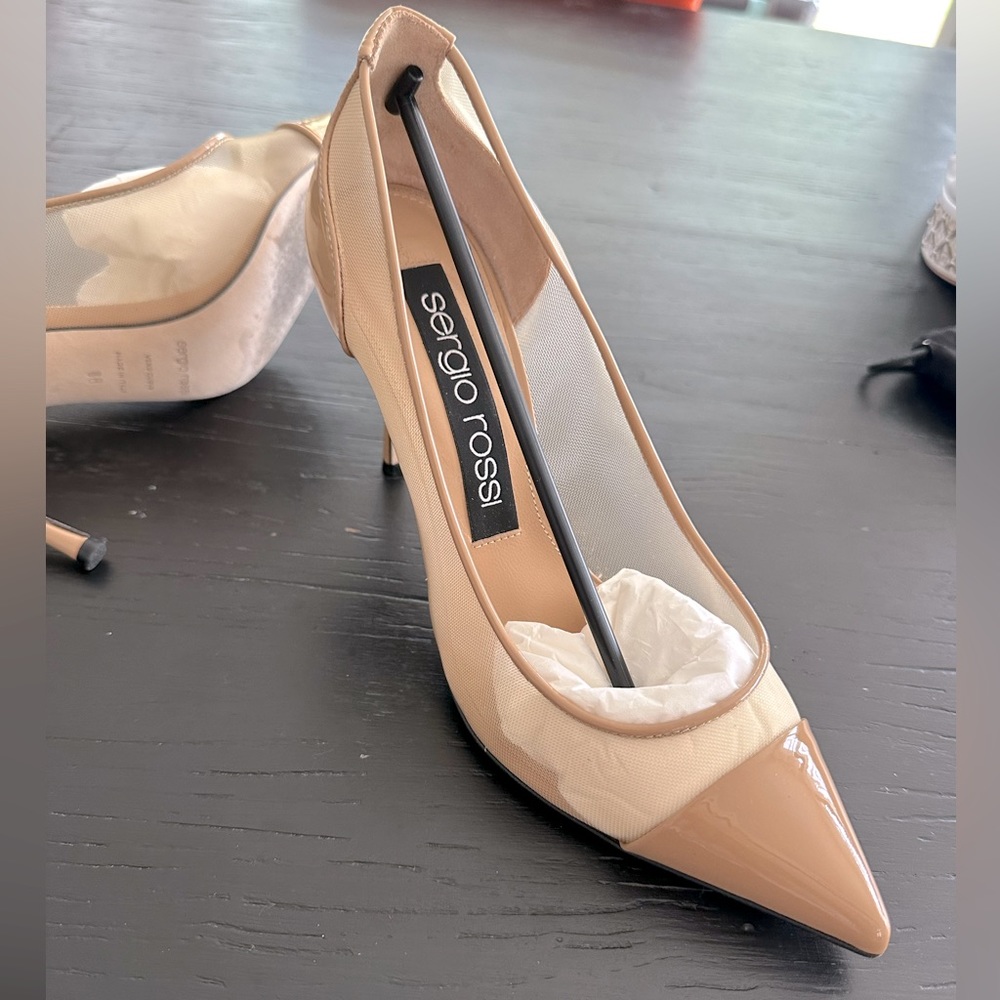 Sergio Rossi Plain Leather heels